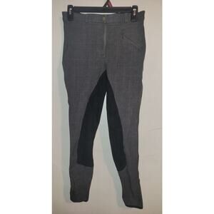 Dover Saddlery Full-Seat Glen Plaid Breeches Horseback Riding Pants Sz 28